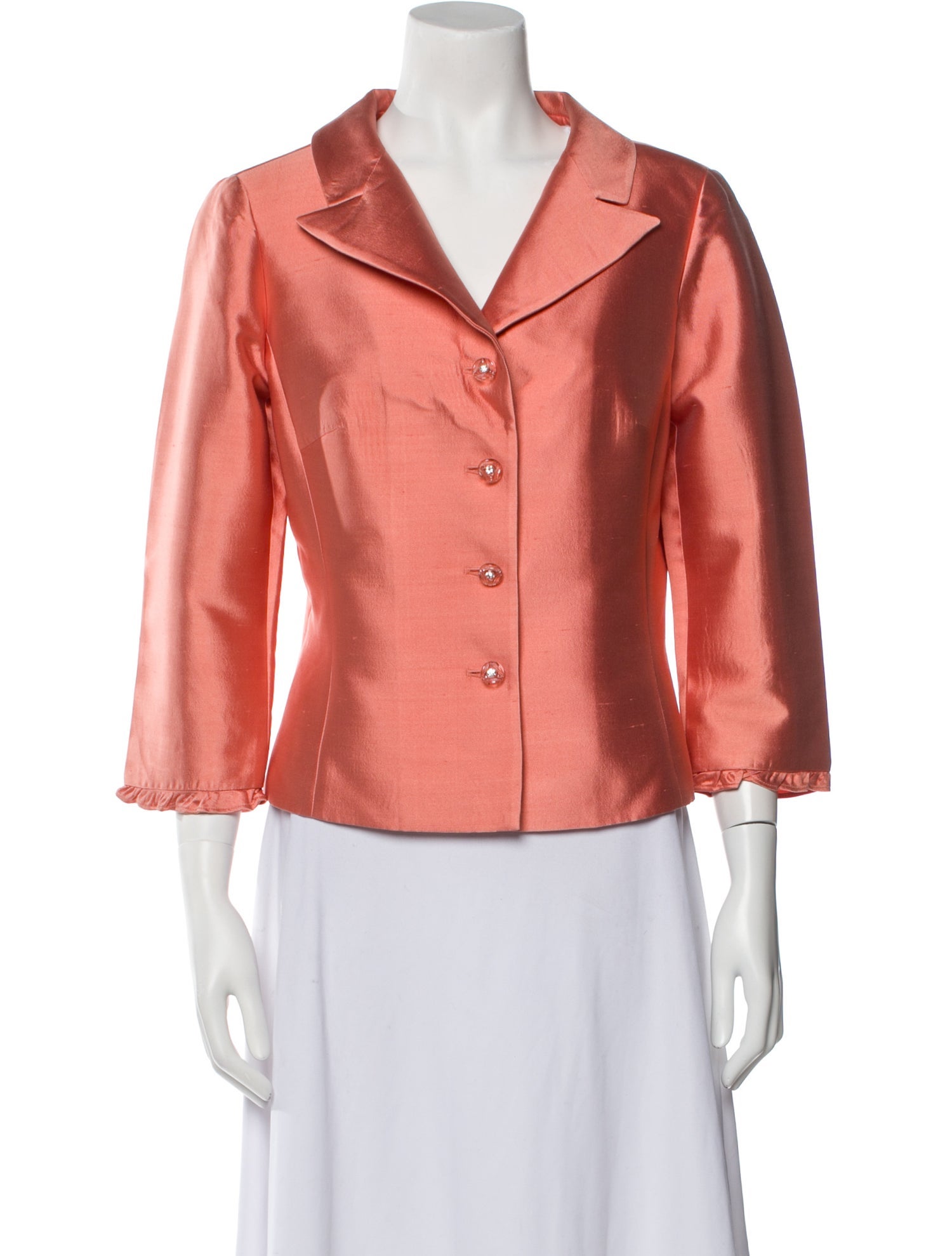 Teri Jon by Rickie Freeman Silk Evening Jacket