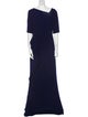 Teri Jon by Rickie Freeman V-Neck Long Dress