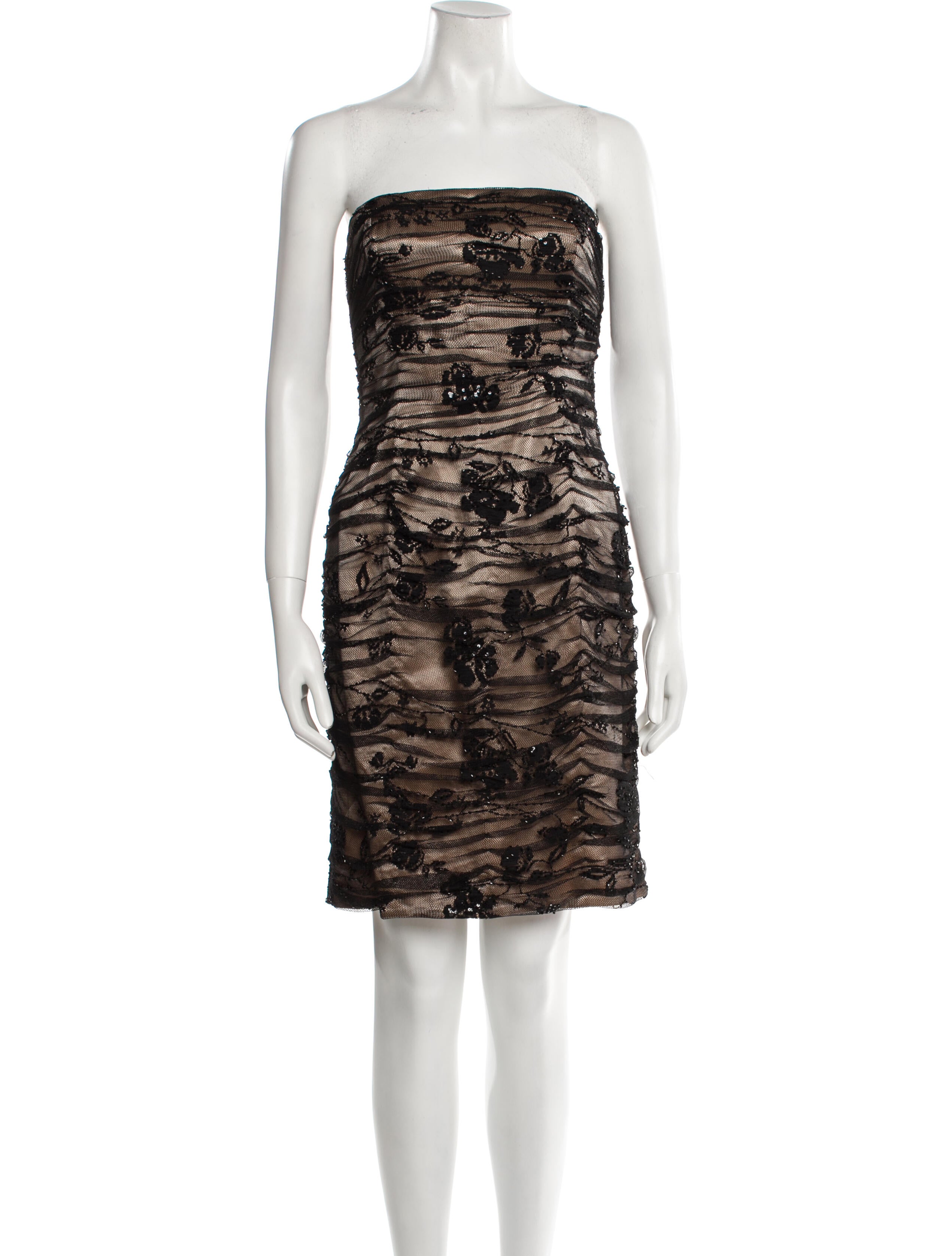 Teri Jon by Rickie Freeman Silk Mini Dress