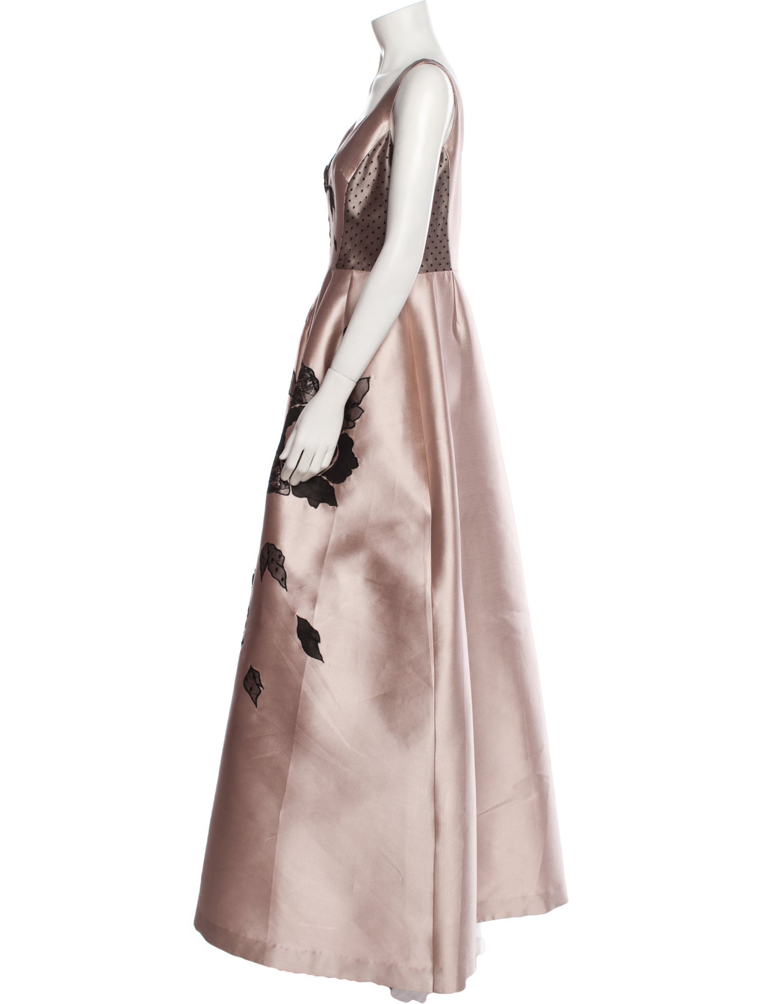 Teri Jon by Rickie Freeman Floral Print Long Dress