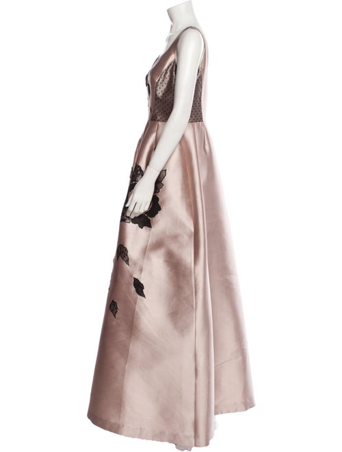 Teri Jon by Rickie Freeman Floral Print Long Dress