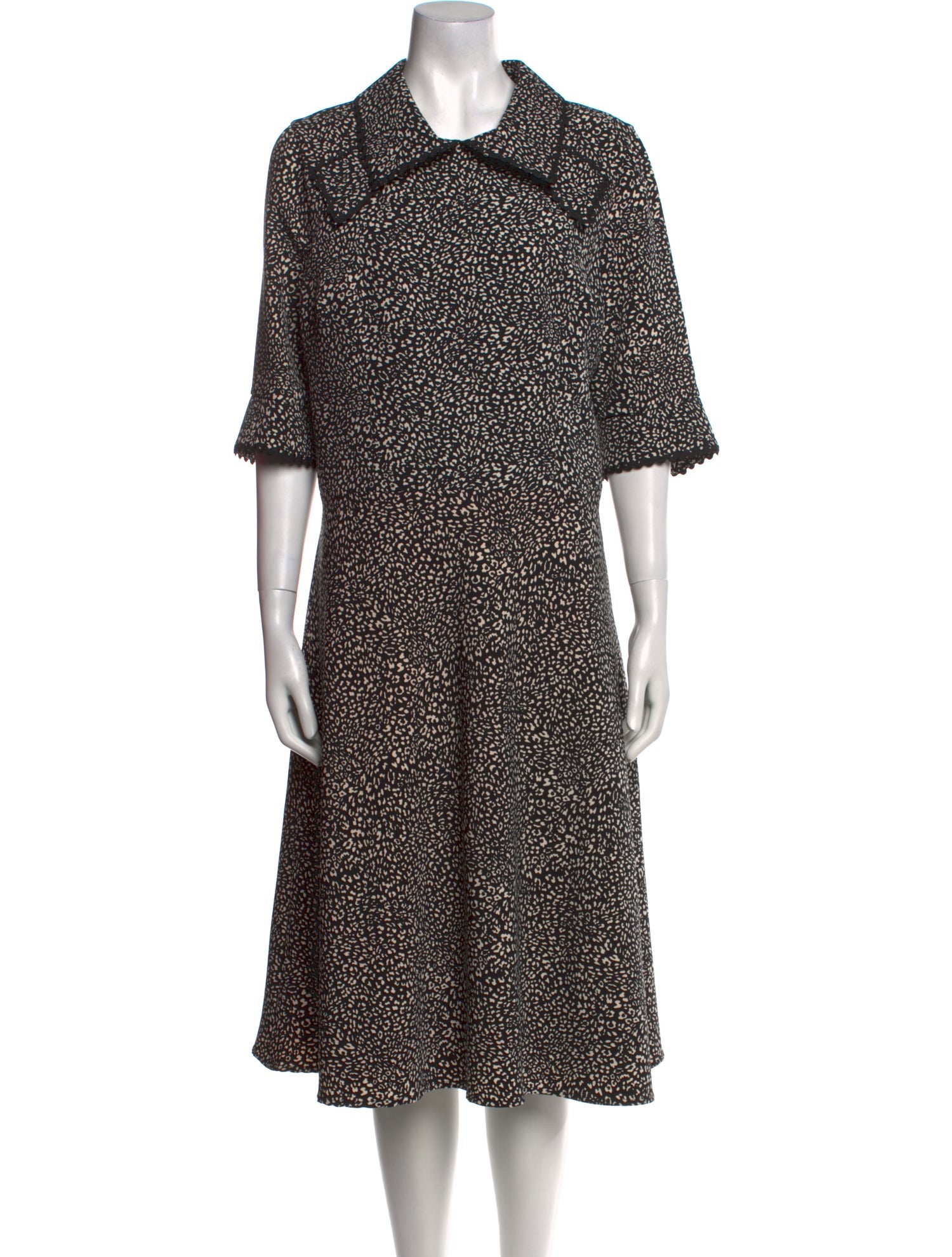 Teri Jon by Rickie Freeman Printed Midi Length Dress