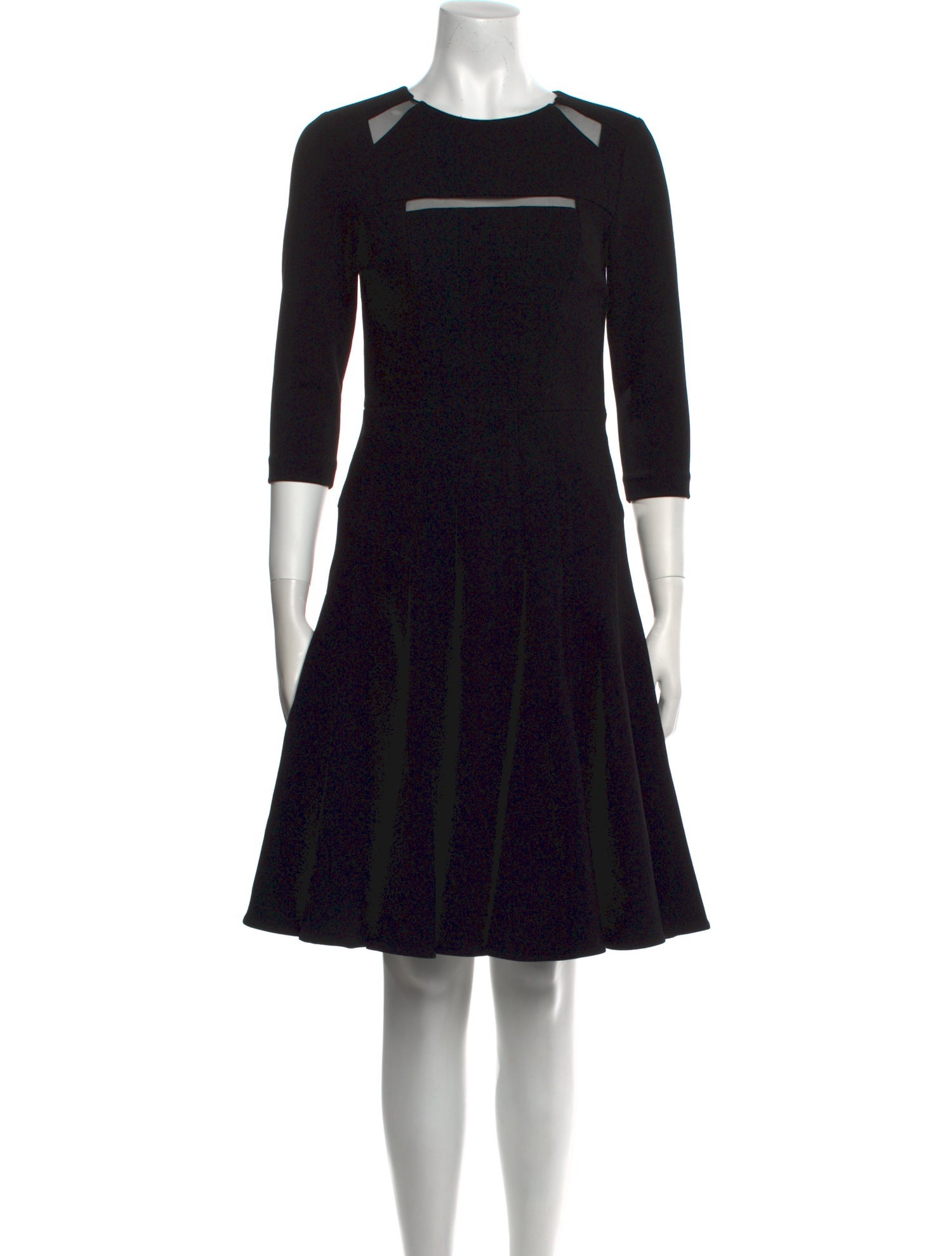 Teri Jon by Rickie Freeman Crew Neck Knee-Length Dress