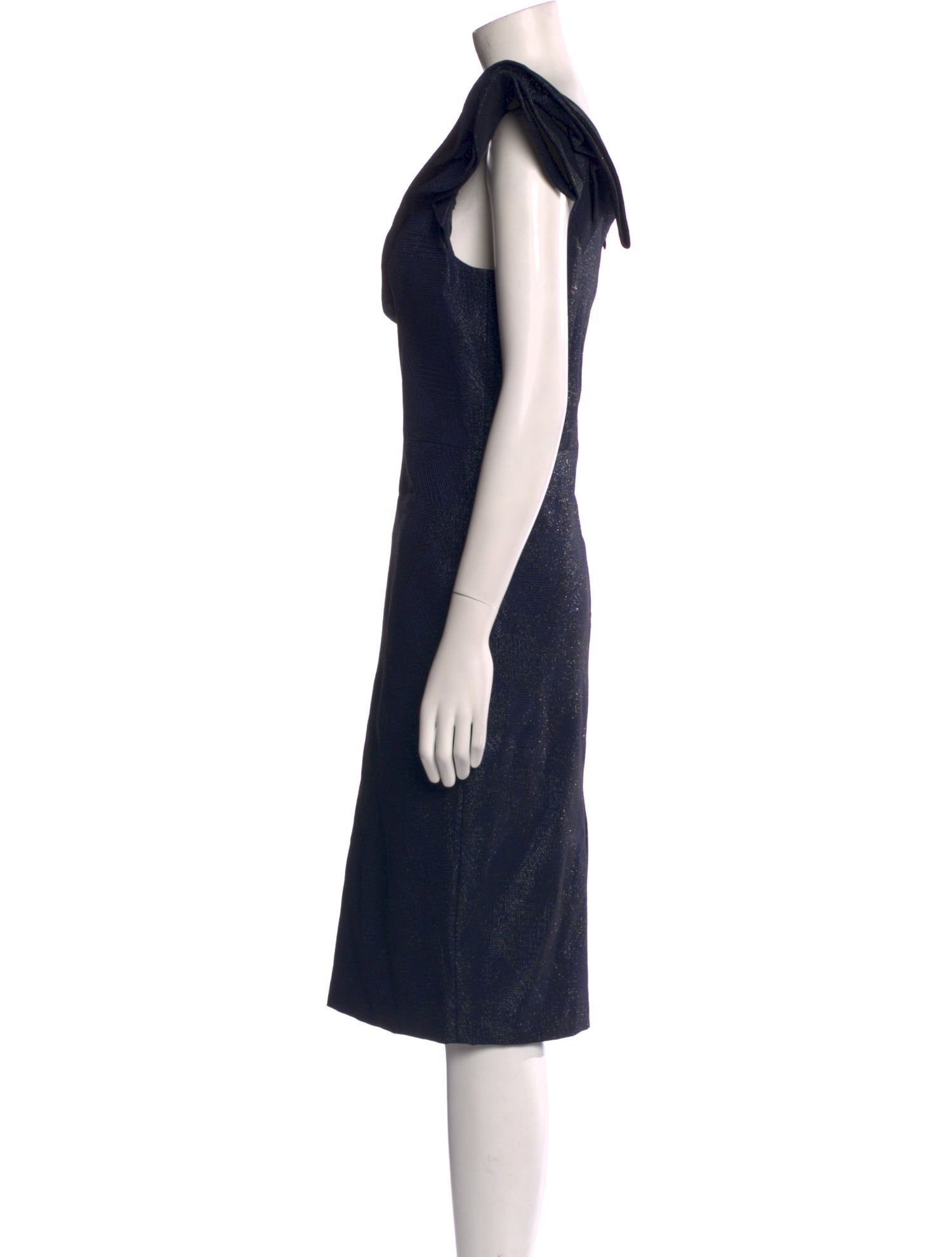 Teri Jon by Rickie Freeman Cowl Neck Midi Length Dress w/ Tags