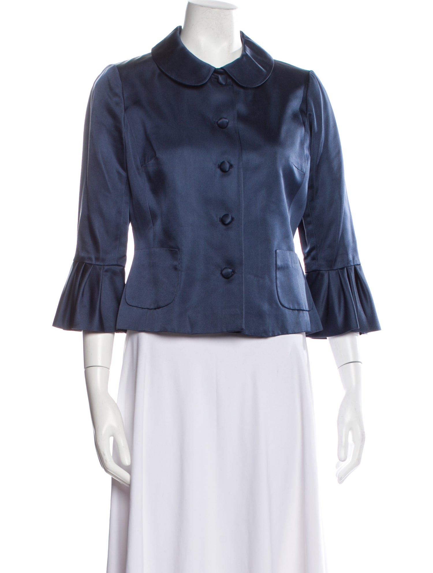 Teri Jon by Rickie Freeman Silk Evening Jacket