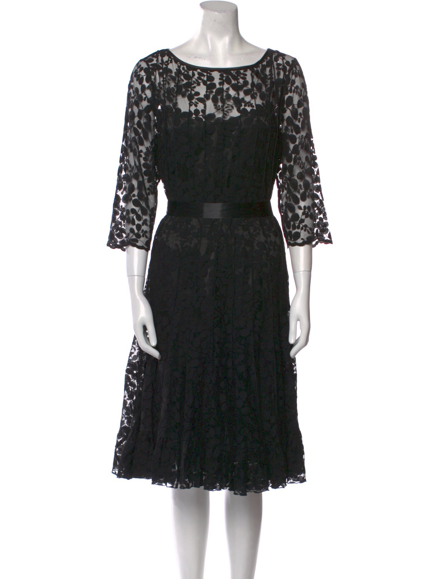 knee length dresses for ladies Teri Jon Lace Short Sleeve High Low Dress Size 20 main image 1
