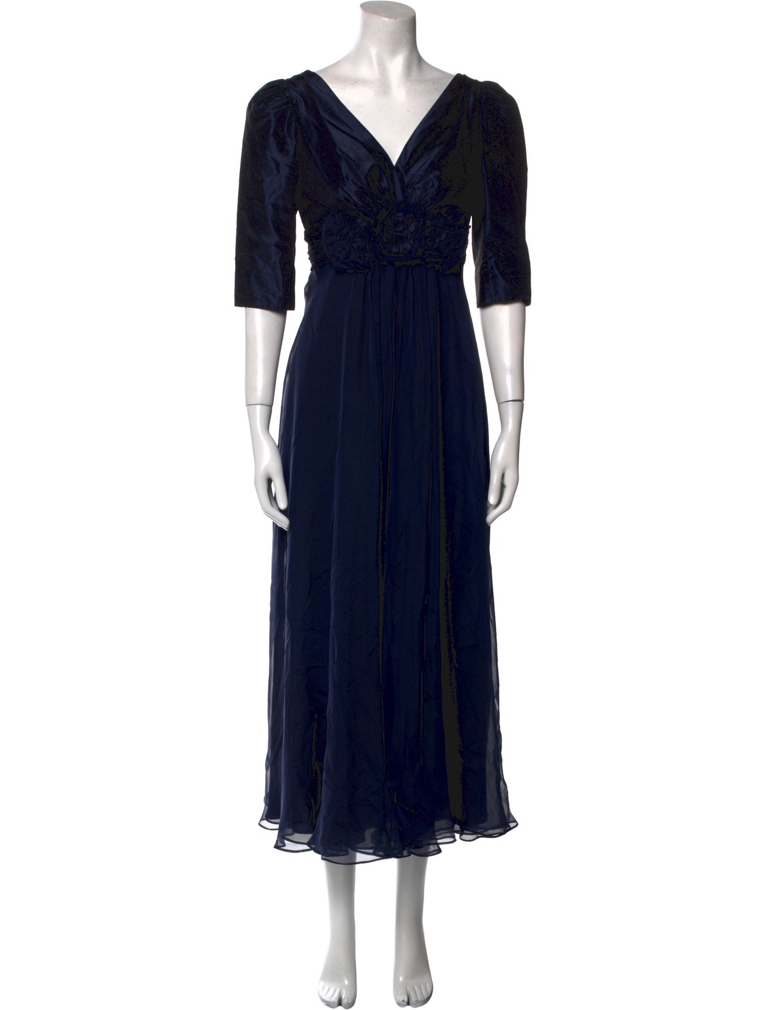 Teri Jon by Rickie Freeman Silk Long Dress