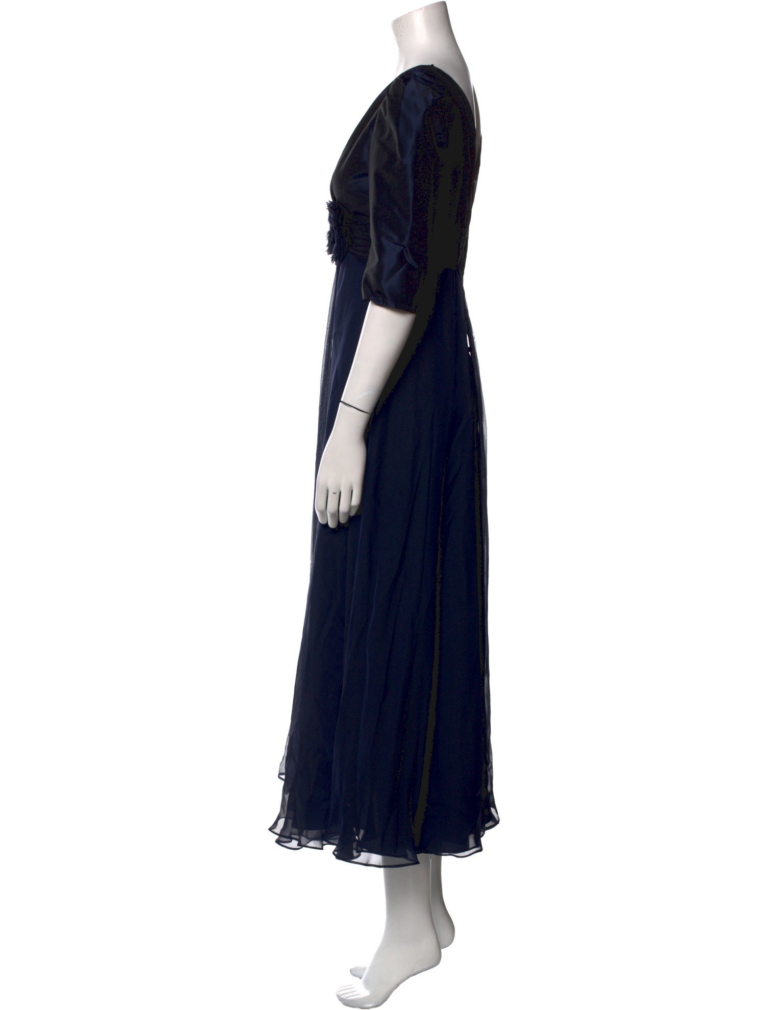 Teri Jon by Rickie Freeman Silk Long Dress