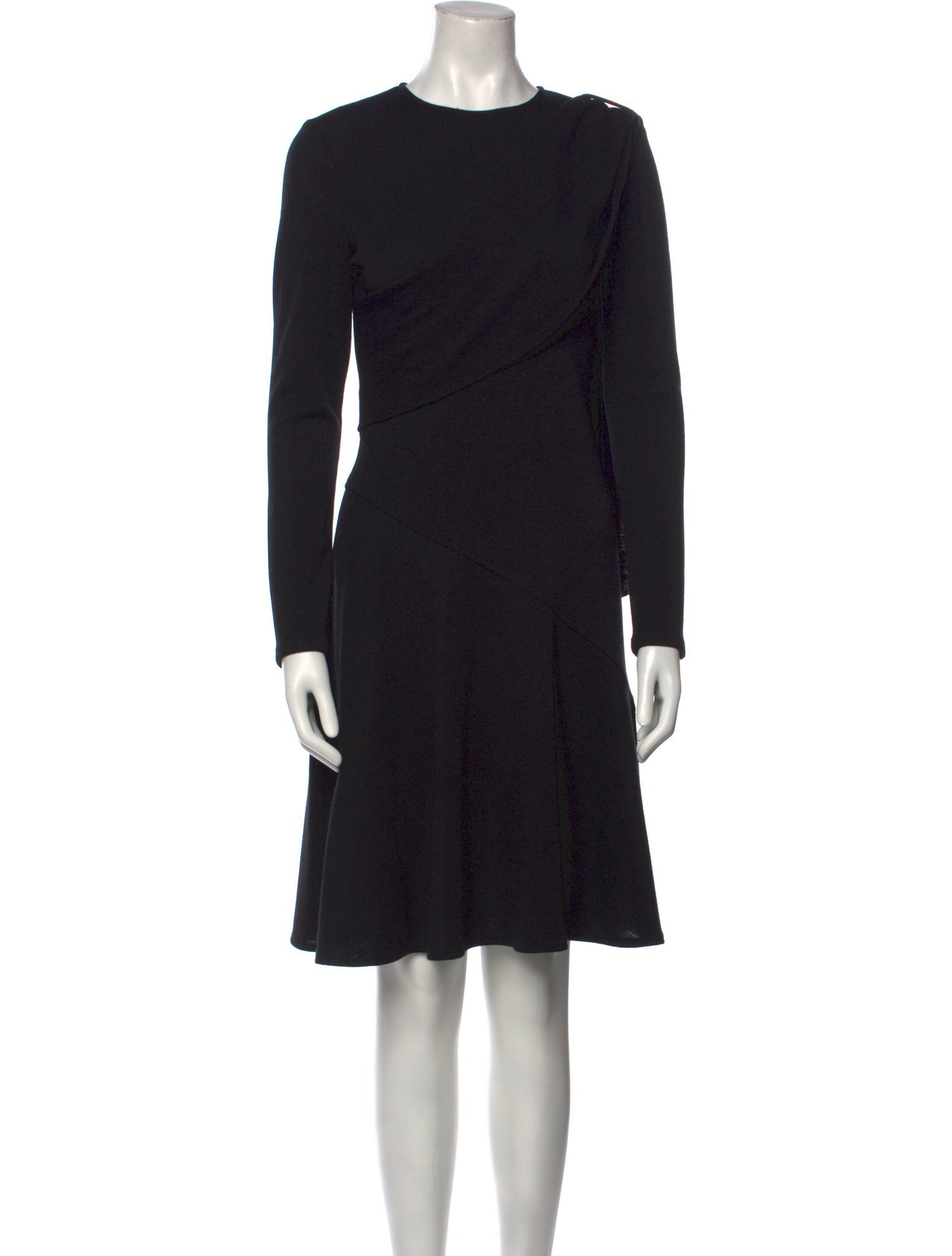 Teri Jon by Rickie Freeman Wool Knee-Length Dress