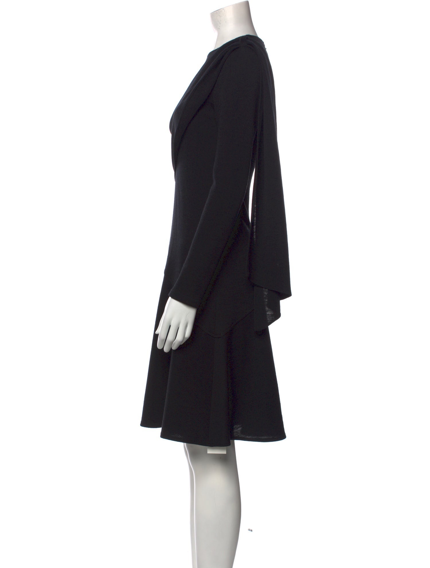 Teri Jon by Rickie Freeman Wool Knee-Length Dress