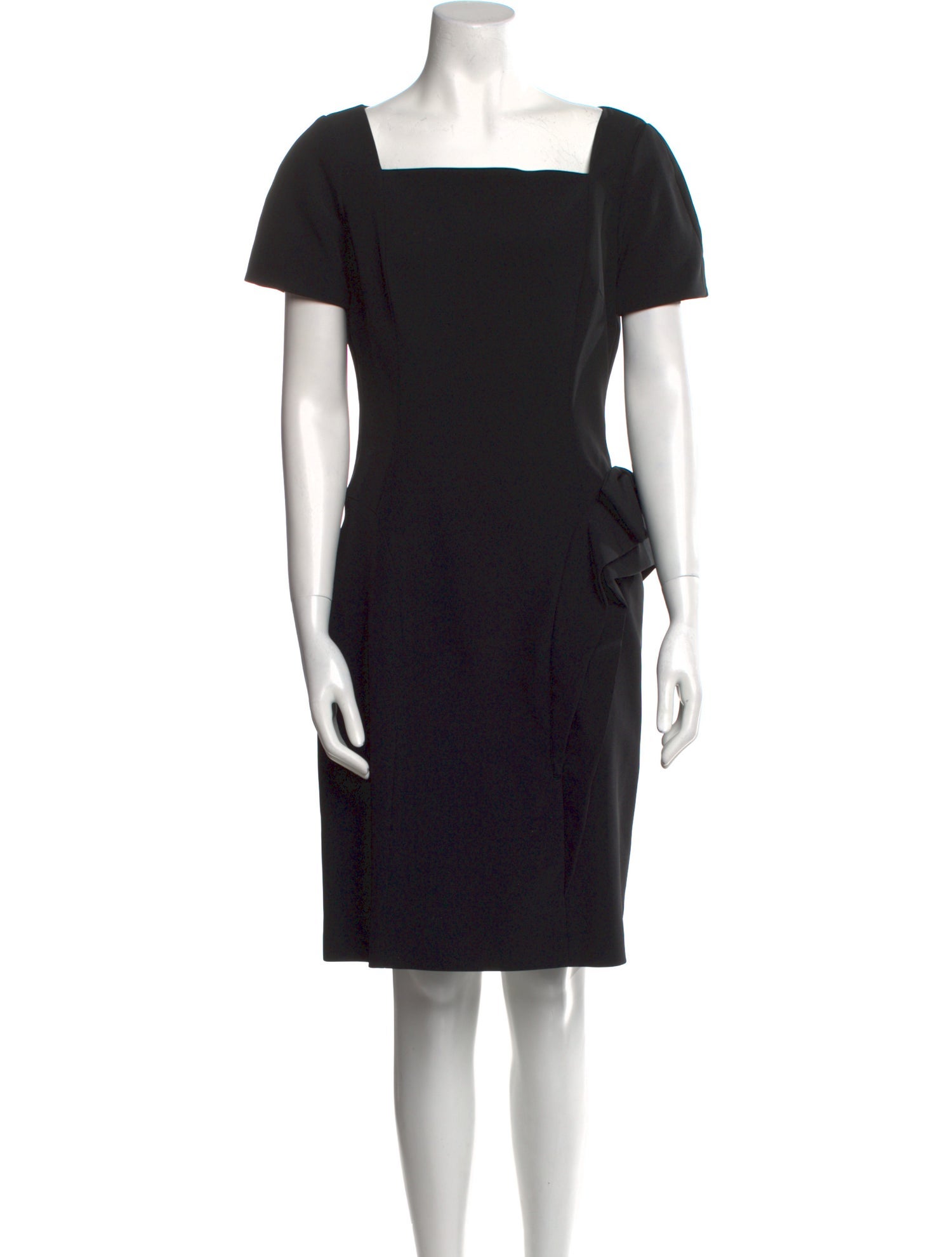 Teri Jon by Rickie Freeman Wool Knee-Length Dress