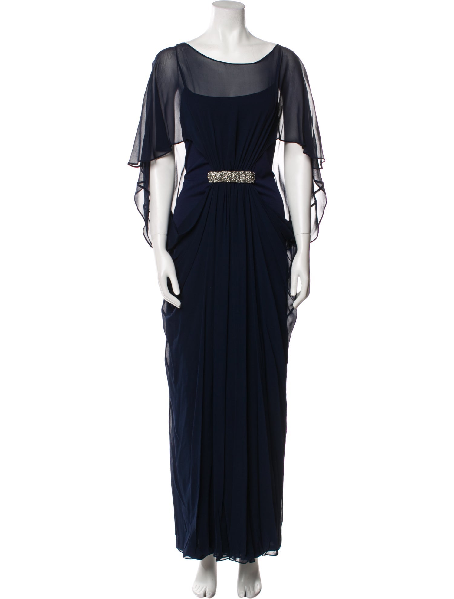 Teri Jon by Rickie Freeman Silk Long Dress