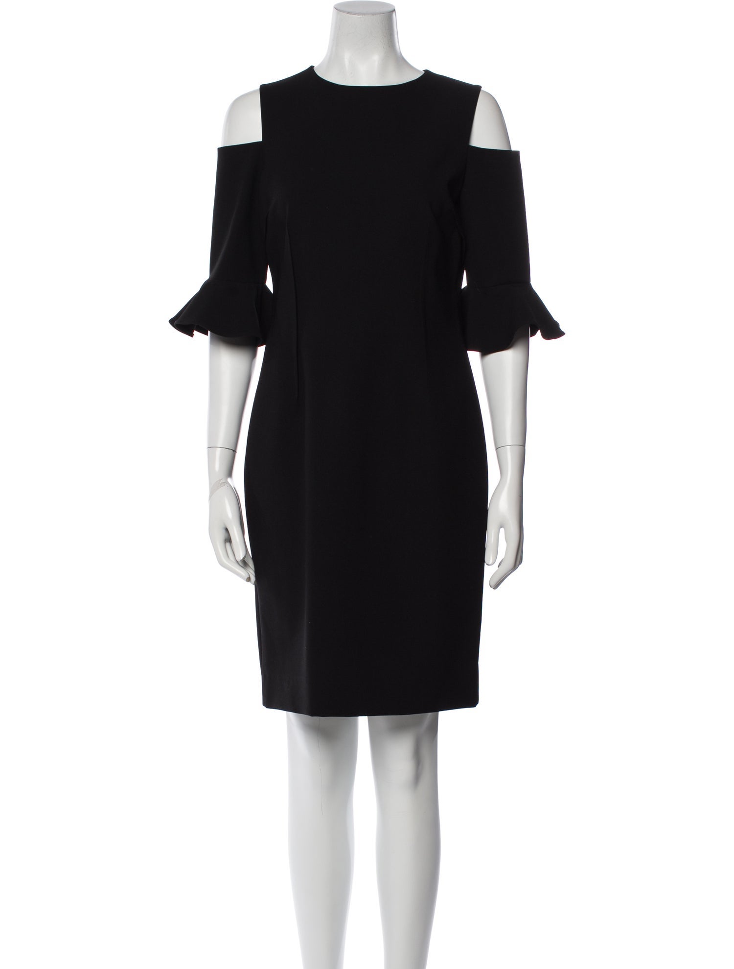 Teri Jon by Rickie Freeman Crew Neck Mini Dress