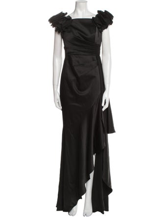 Teri Jon by Rickie Freeman Square Neckline Long Dress