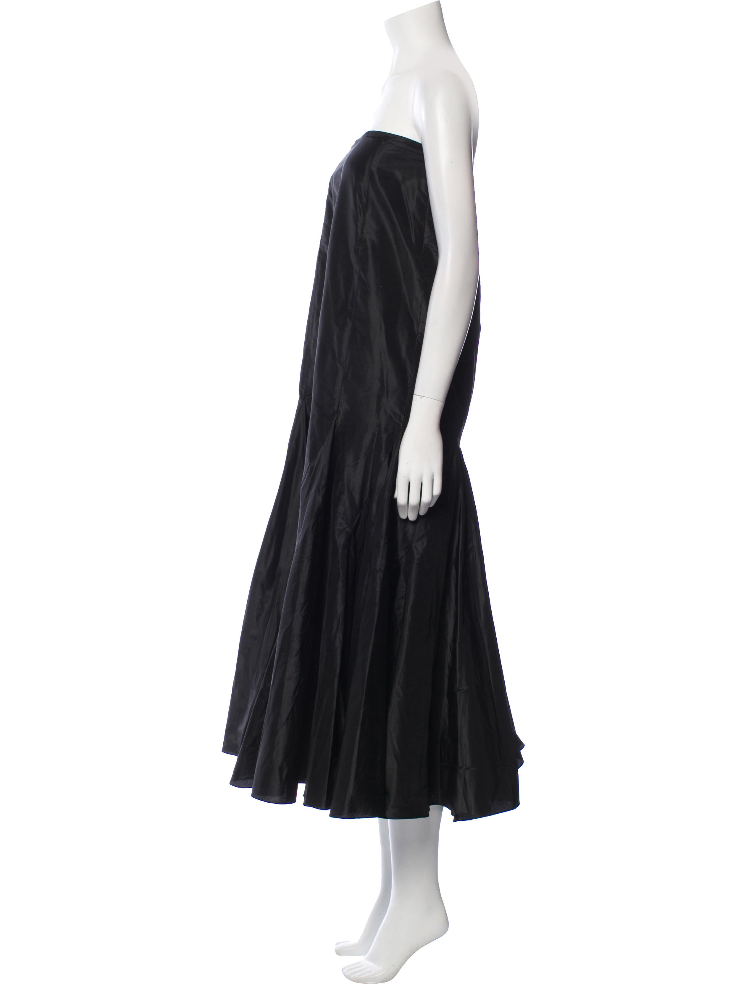 Teri Jon by Rickie Freeman Silk Long Skirt