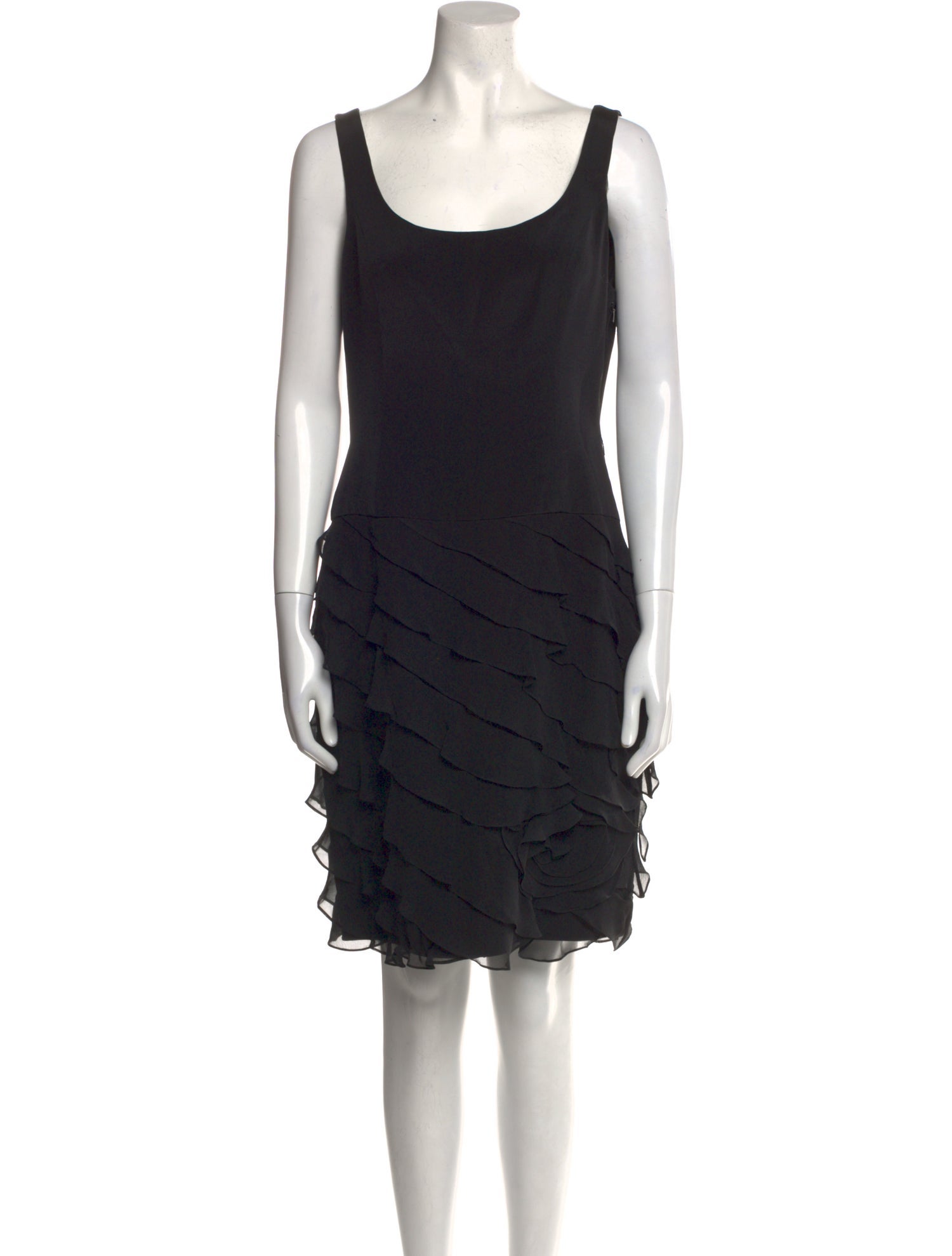 Teri Jon by Rickie Freeman Silk Knee-Length Dress