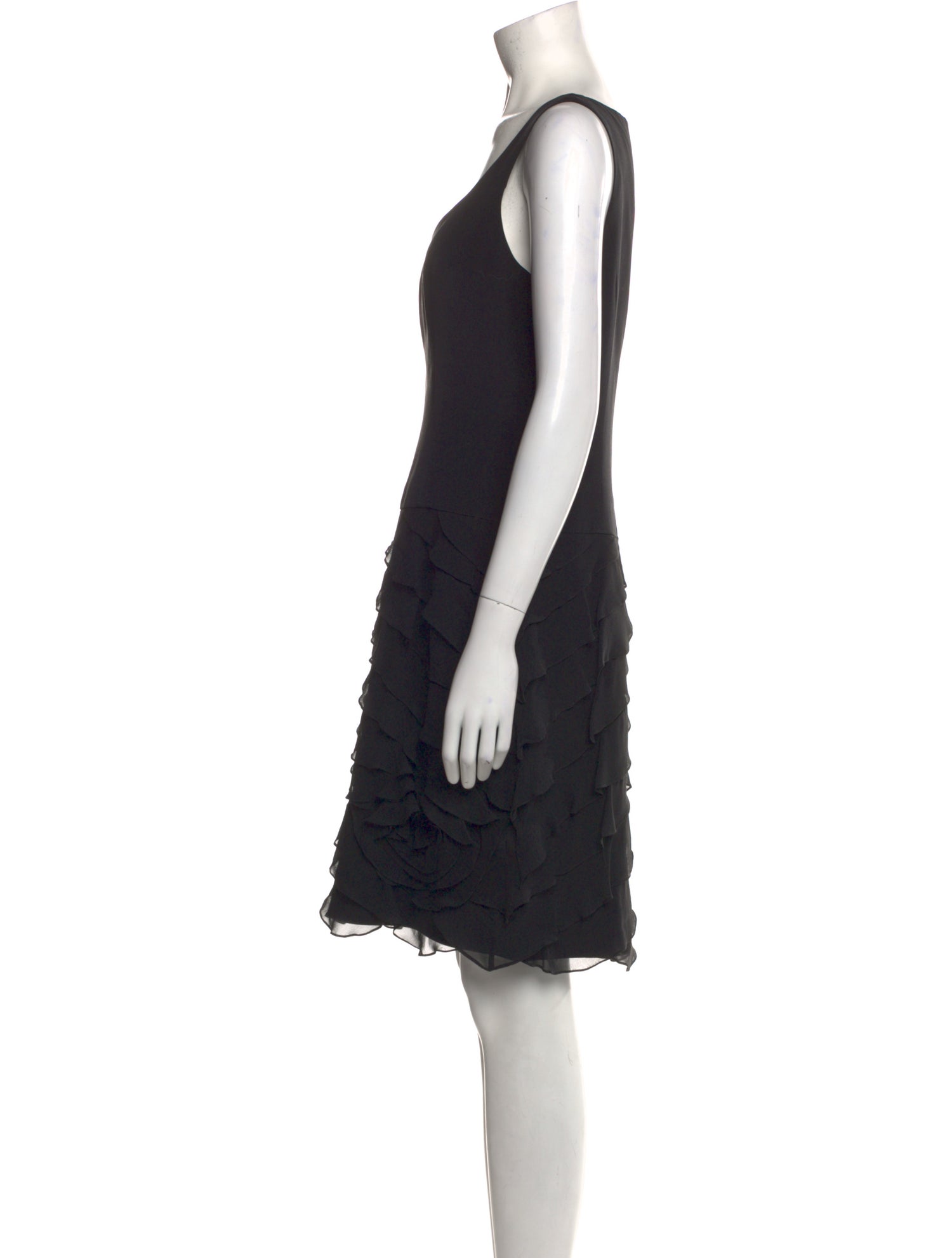 Teri Jon by Rickie Freeman Silk Knee-Length Dress