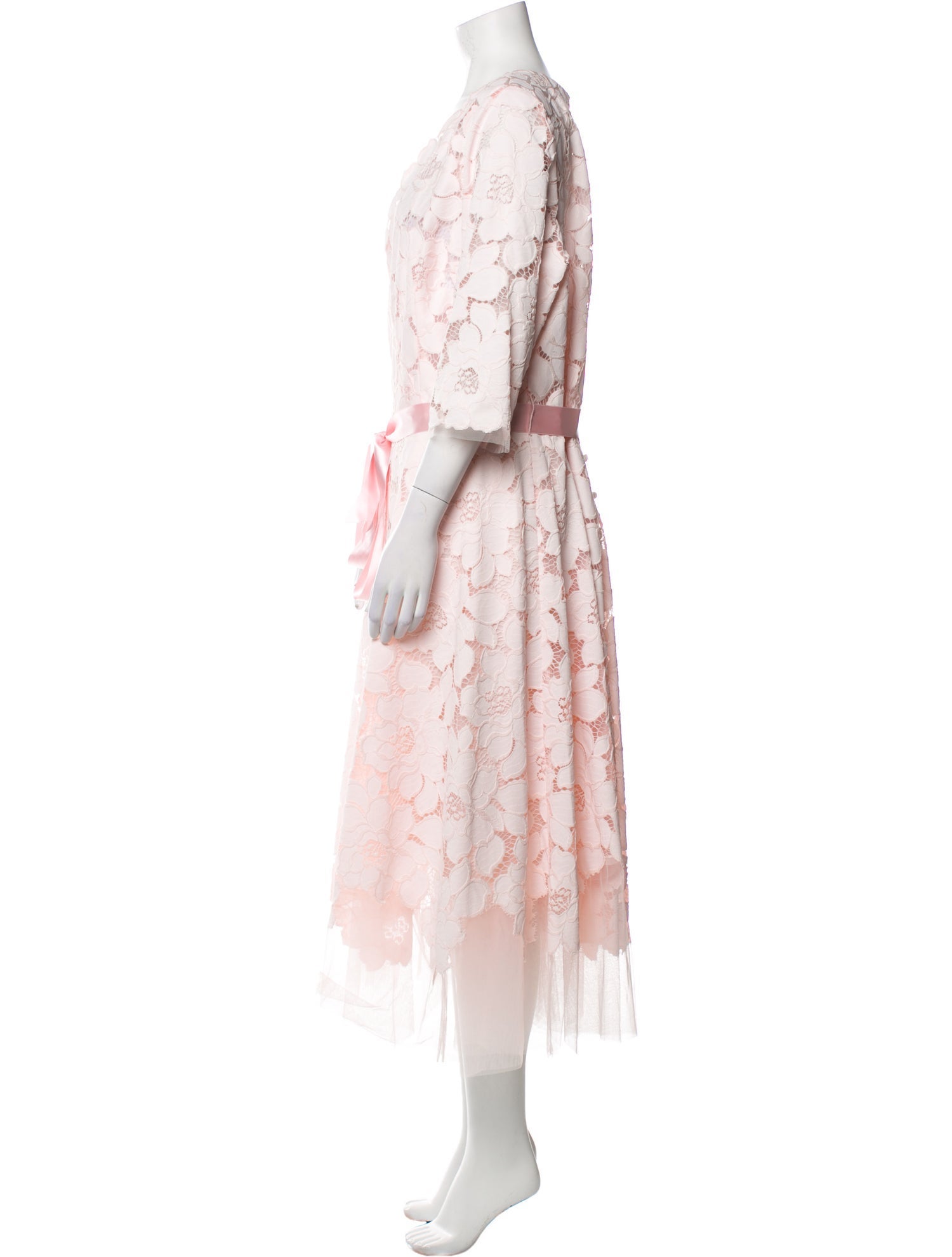 Teri Jon by Rickie Freeman Lace Pattern Long Dress w/ Tags