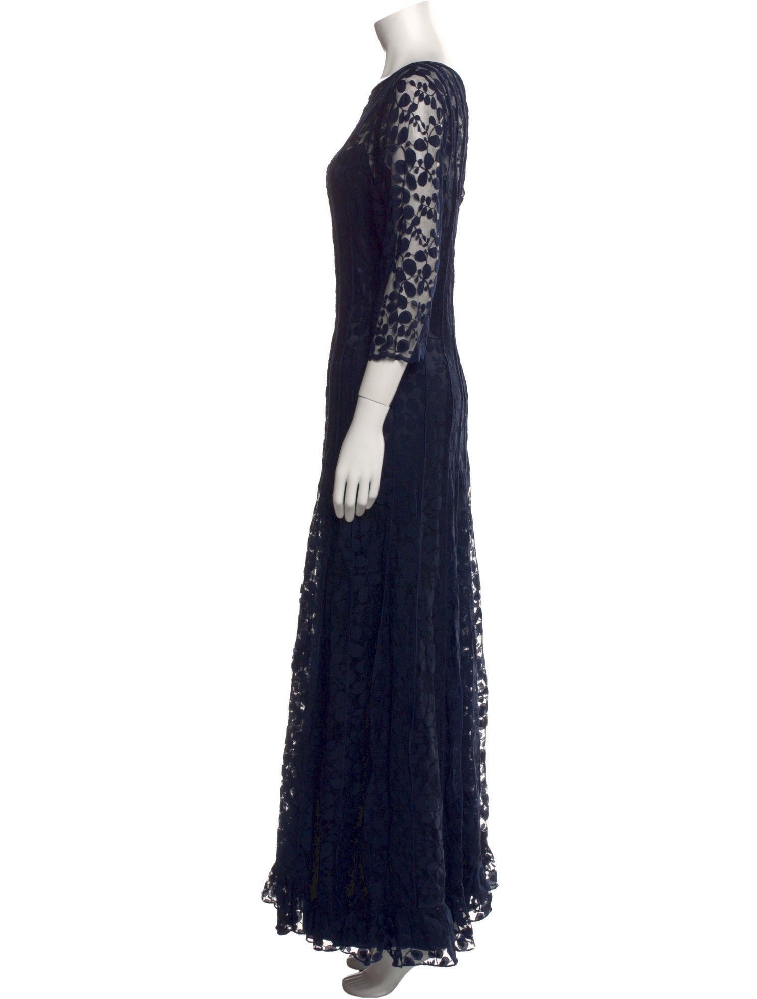 Teri Jon by Rickie Freeman Nylon Long Dress