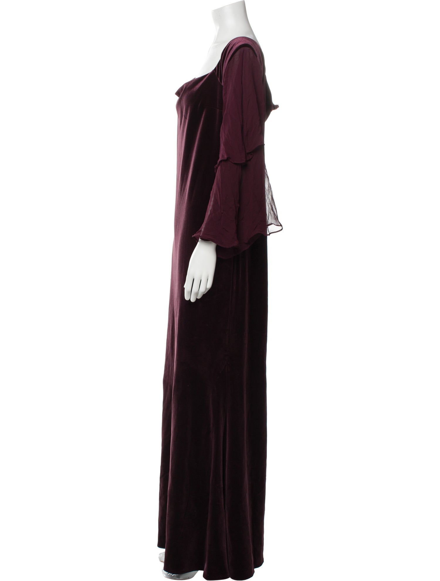 Teri Jon by Rickie Freeman Cowl Neck Long Dress