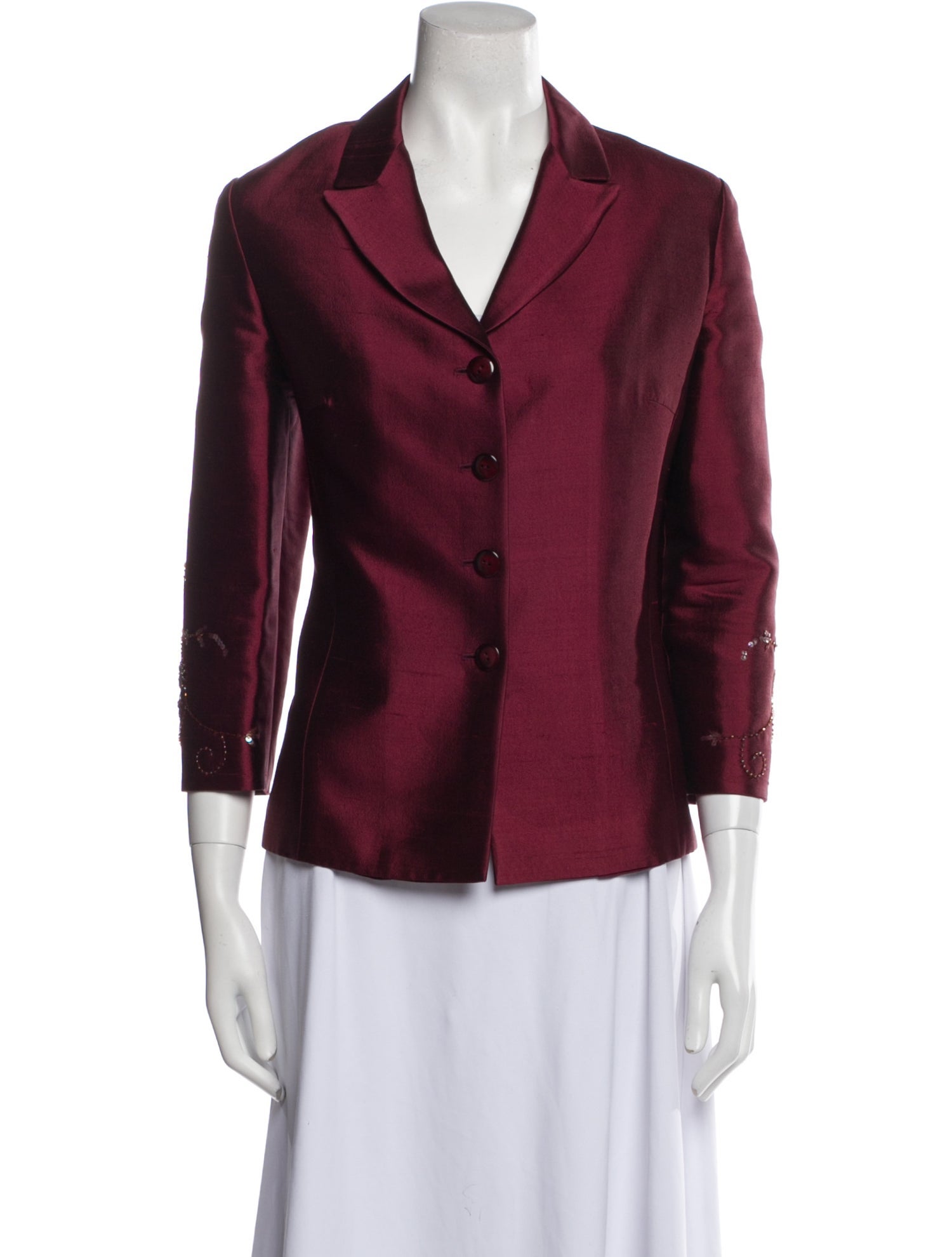 Teri Jon by Rickie Freeman Silk Blazer