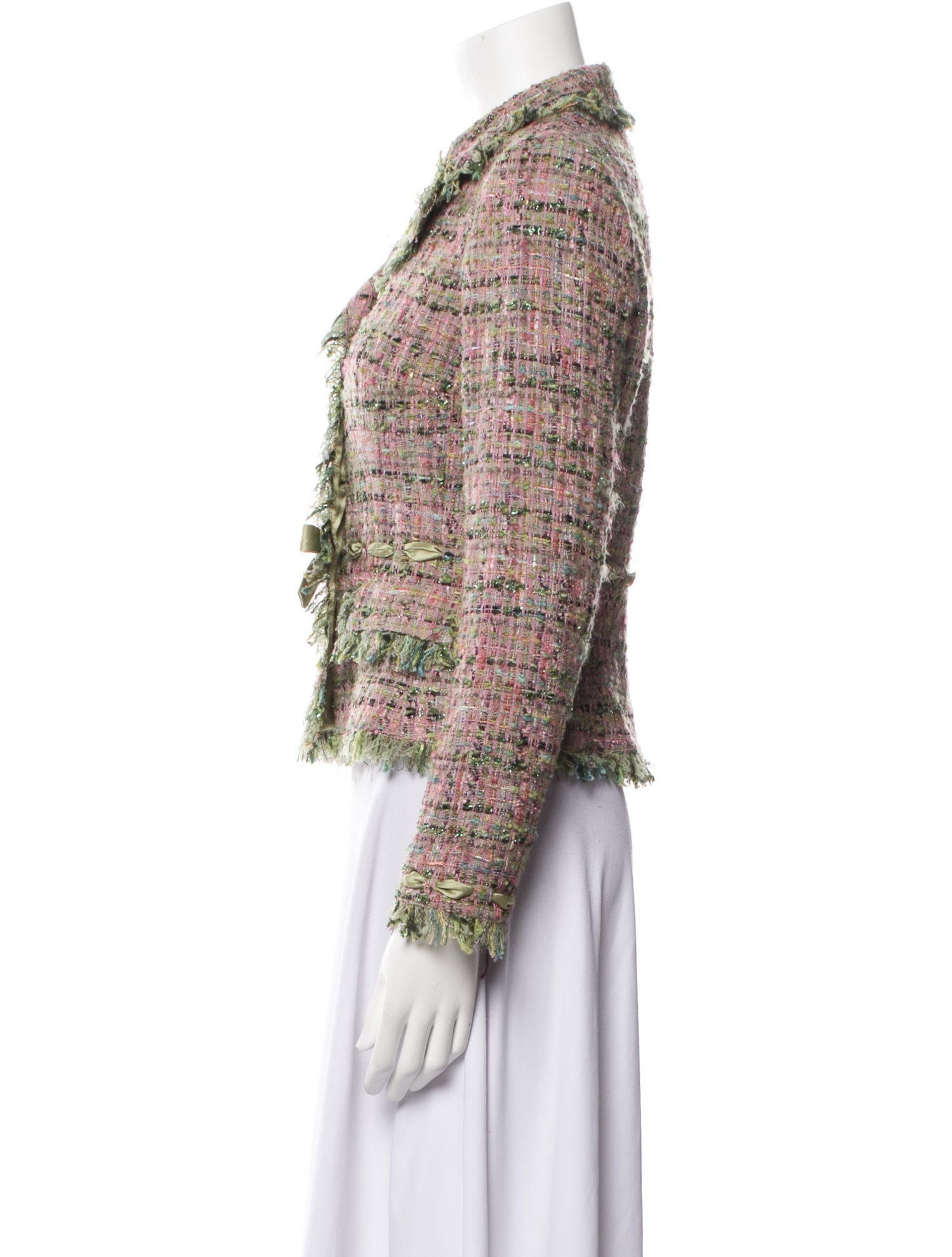 Teri Jon by Rickie Freeman Tweed Pattern Blazer