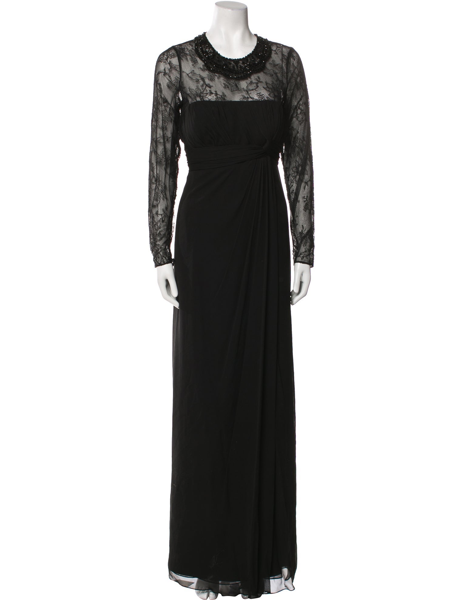 Teri Jon by Rickie Freeman Silk Long Dress