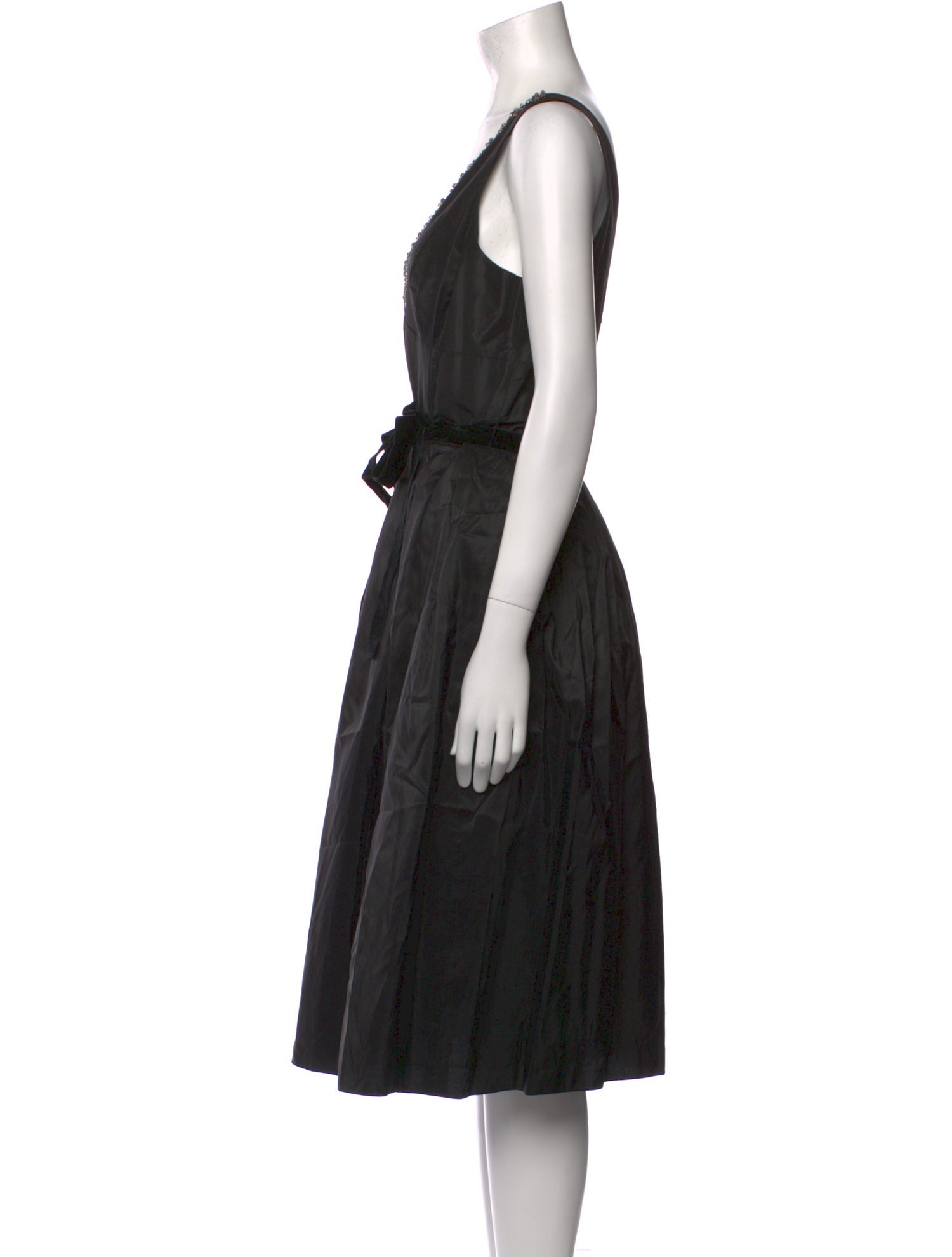 Teri Jon by Rickie Freeman Silk Midi Length Dress