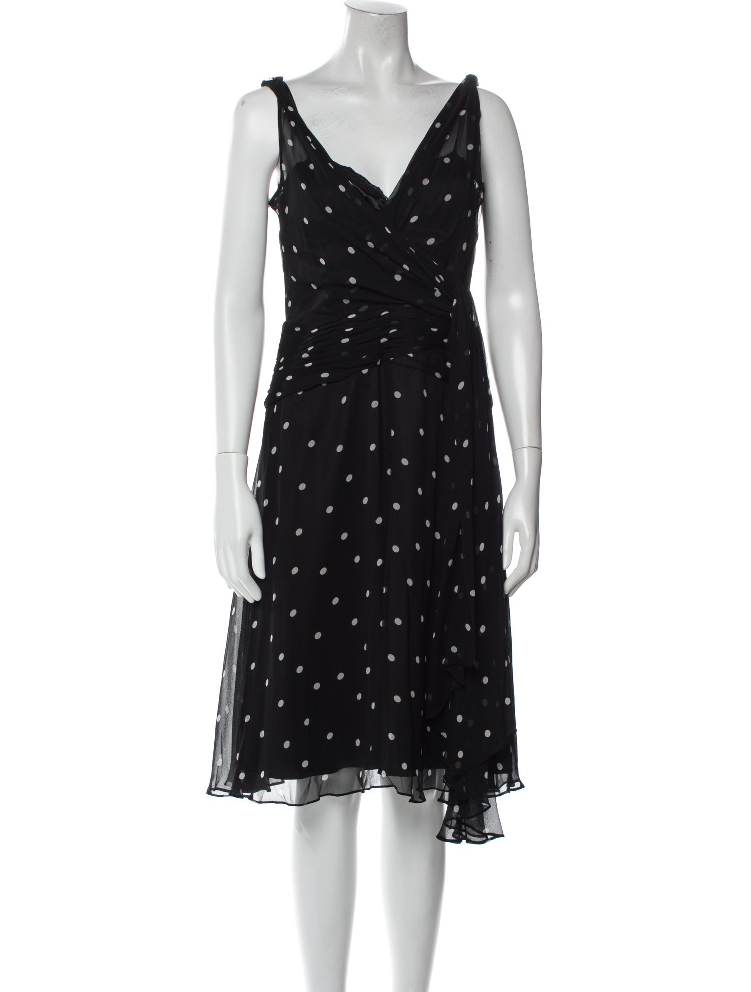 Teri Jon by Rickie Freeman Silk Knee-Length Dress