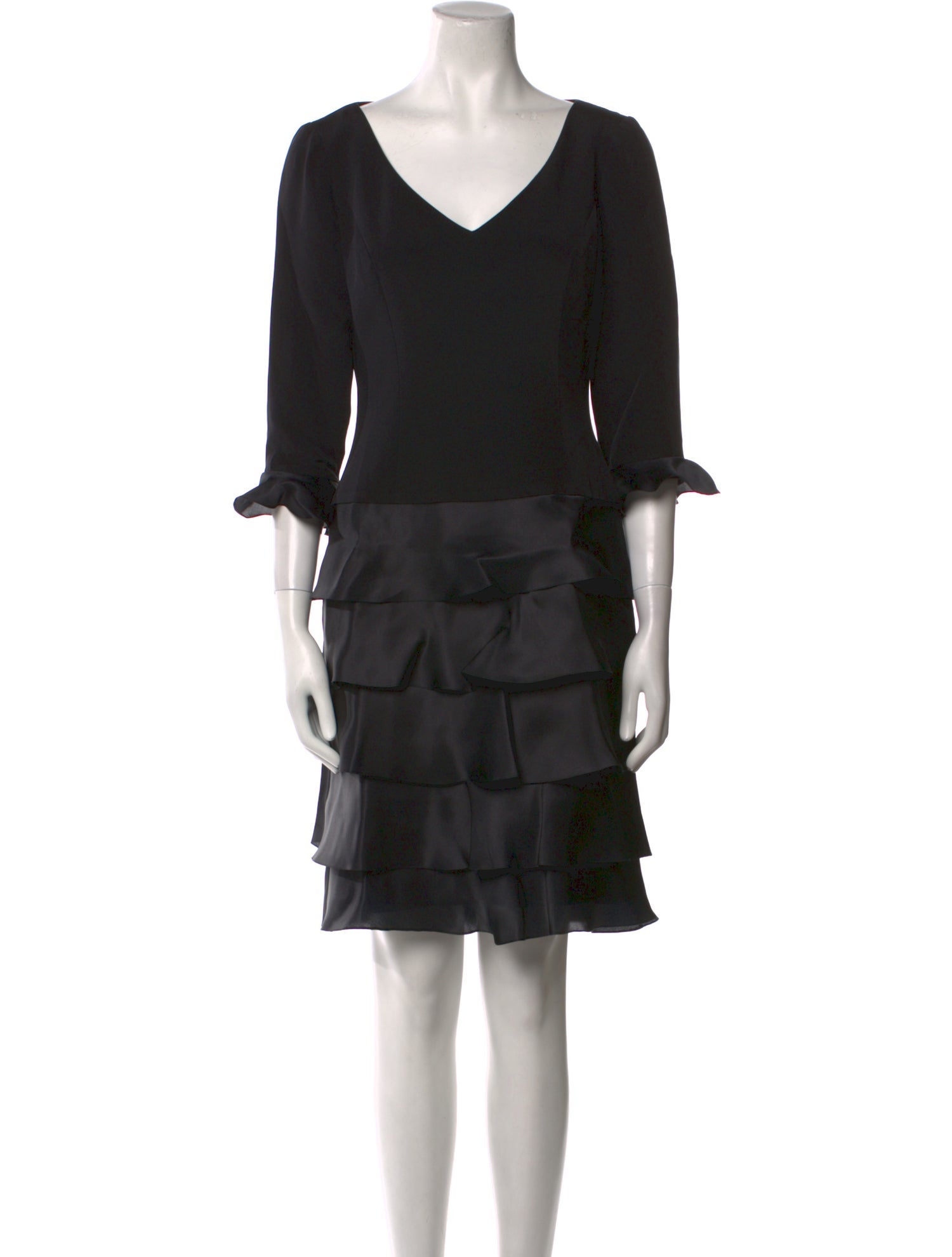 Teri Jon by Rickie Freeman Silk Mini Dress