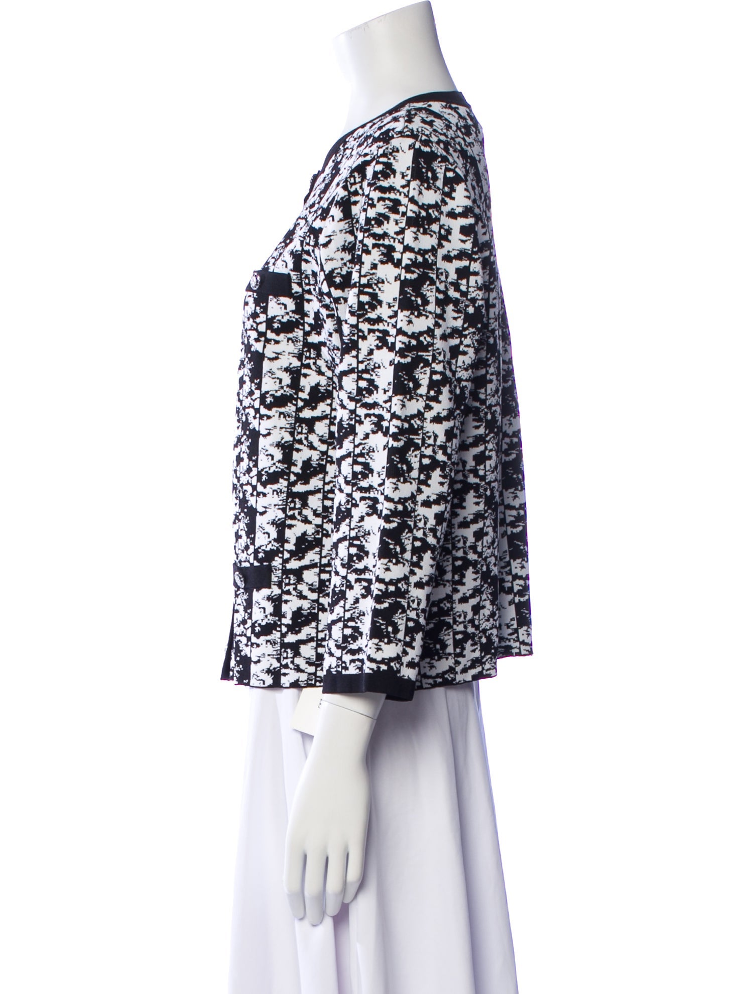 Teri Jon by Rickie Freeman Printed Crew Neck Top