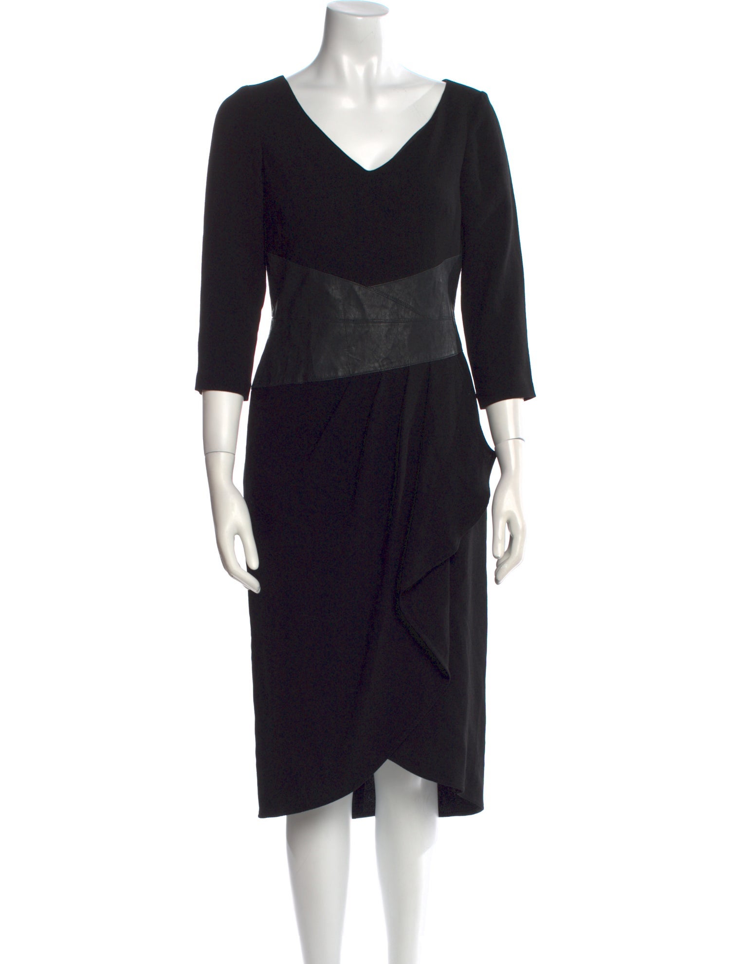 Teri Jon by Rickie Freeman V-Neck Mini Dress