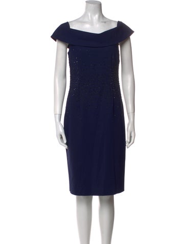 Teri Jon by Rickie Freeman Dresses Off-The-Shoulder Knee-Length Dress M