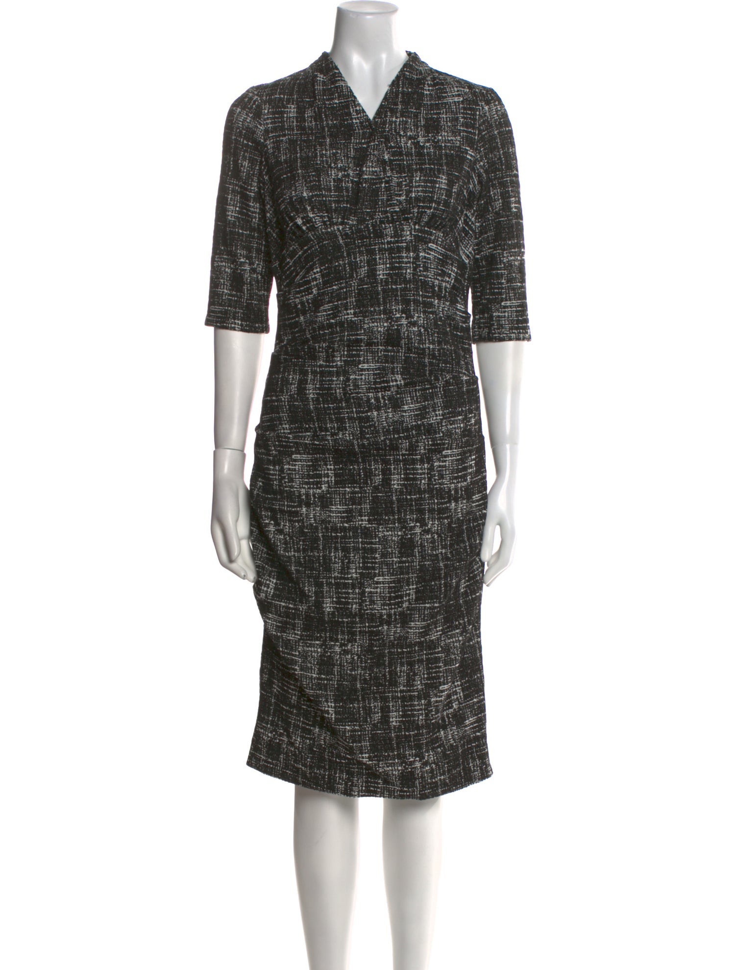 Teri Jon by Rickie Freeman Printed Midi Length Dress