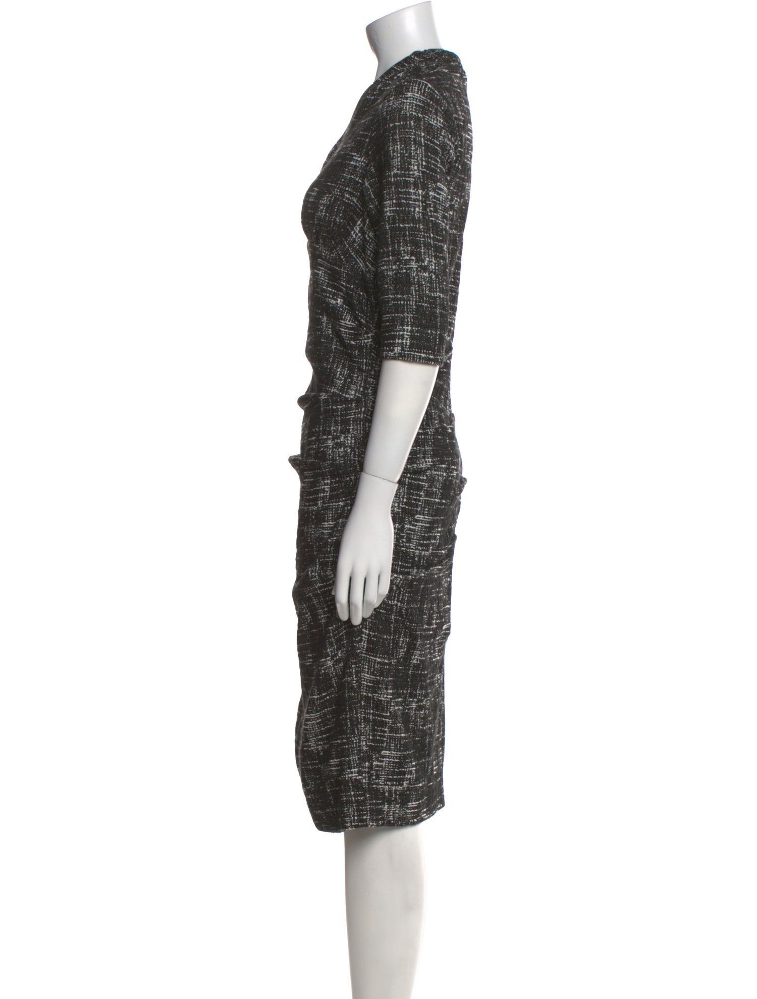 Teri Jon by Rickie Freeman Printed Midi Length Dress