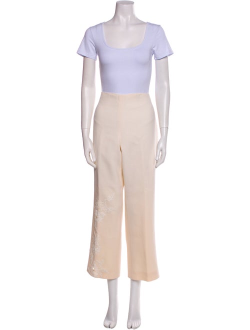 Teri Jon by Rickie Freeman Wool Sequin Embellishments Pantsuit