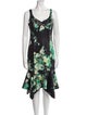 Teri Jon by Rickie Freeman Floral Print Midi Length Dress