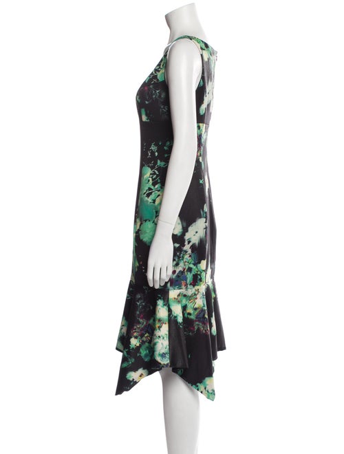 Teri Jon by Rickie Freeman Floral Print Midi Length Dress