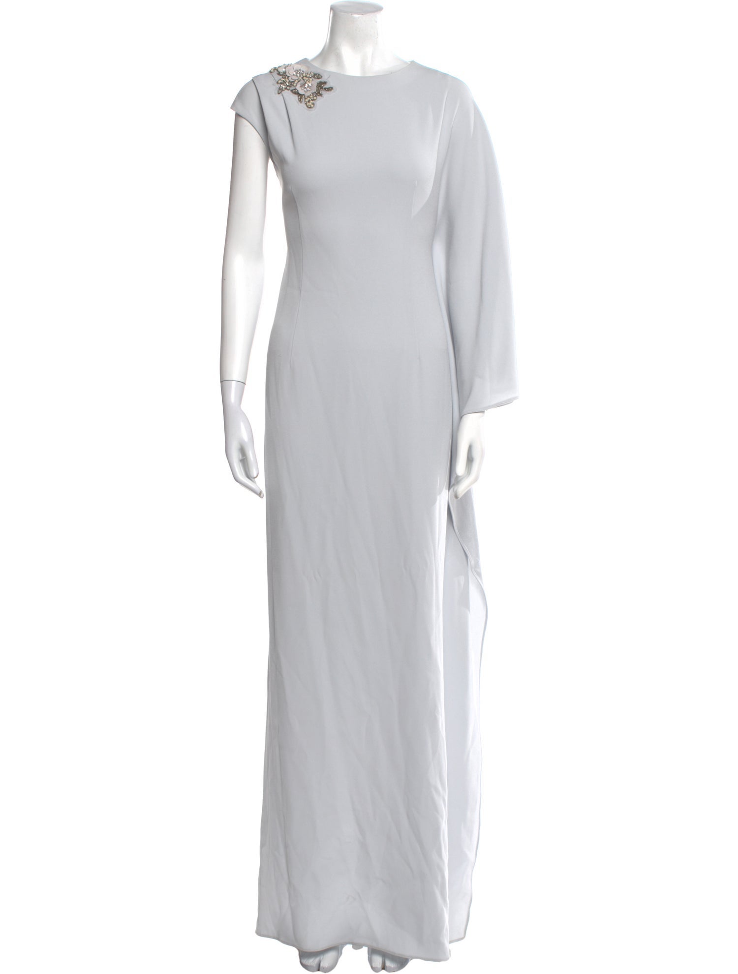 Teri Jon by Rickie Freeman Scoop Neck Long Dress