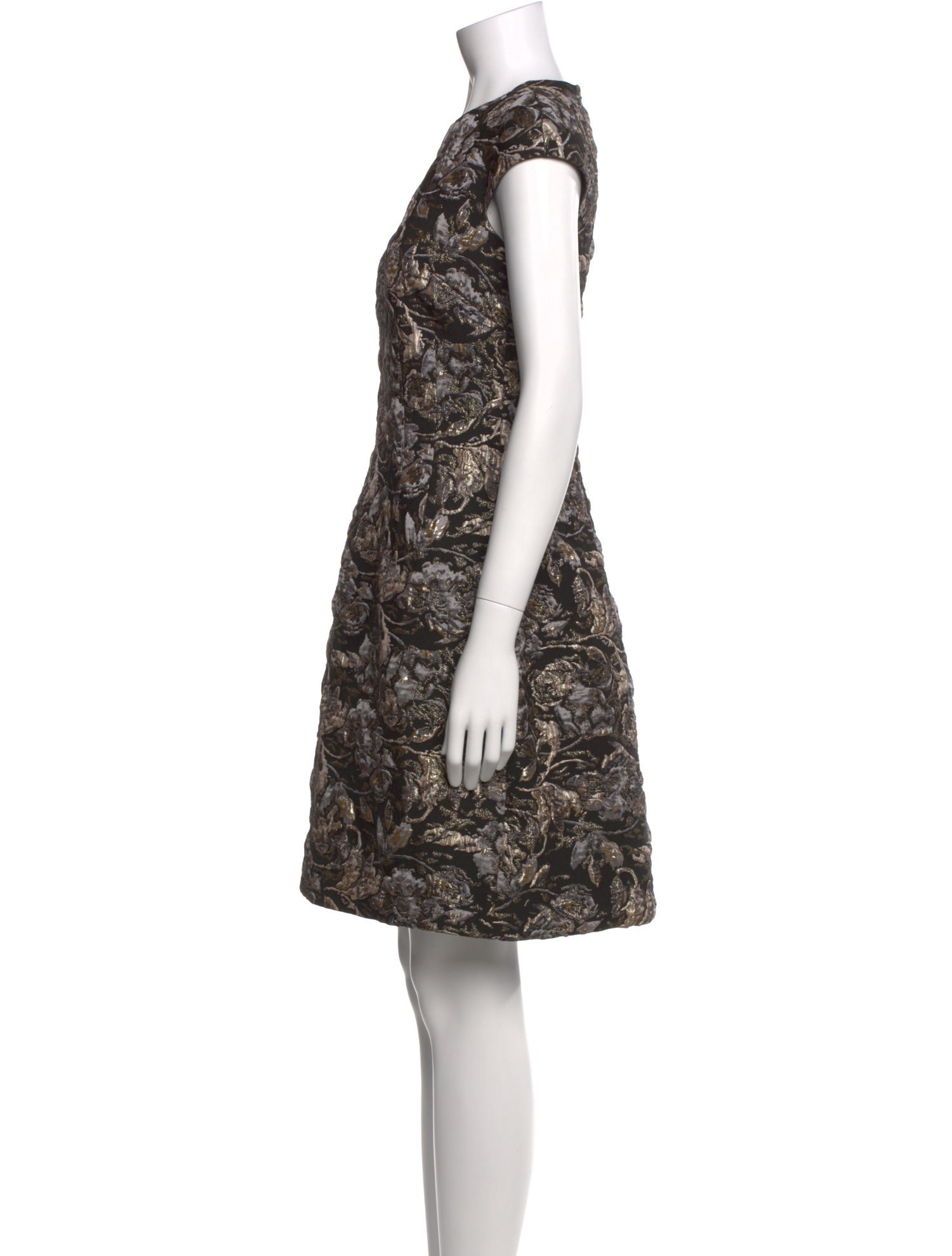 Teri Jon by Rickie Freeman Printed Knee-Length Dress