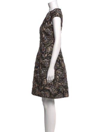 Teri Jon by Rickie Freeman Printed Knee-Length Dress