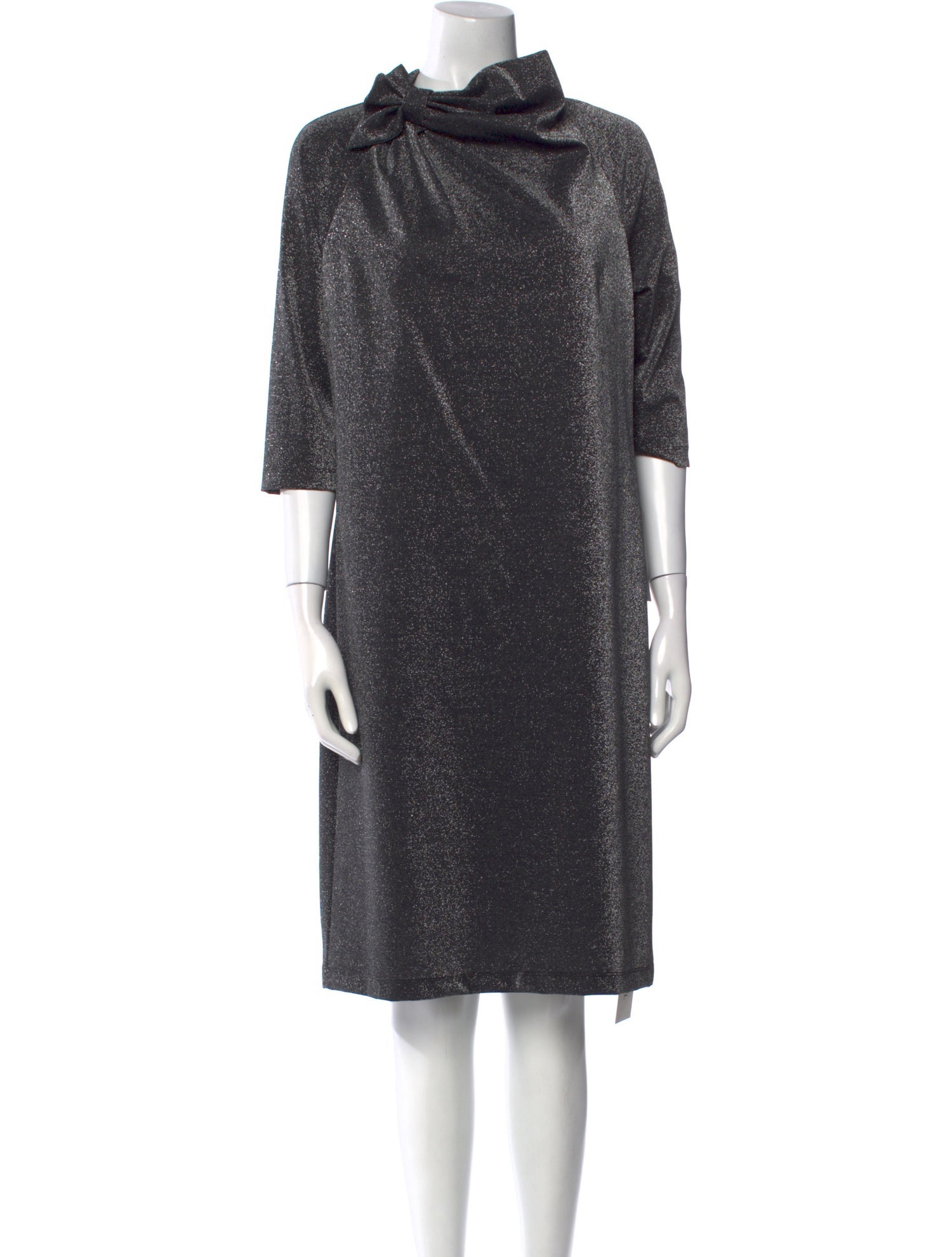 Teri Jon by Rickie Freeman Mock Neck Knee-Length Dress w/ Tags
