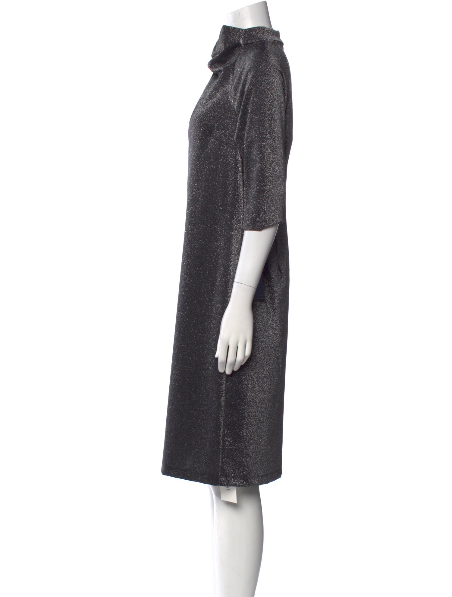 Teri Jon by Rickie Freeman Mock Neck Knee-Length Dress w/ Tags