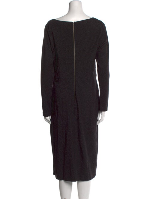 Teri Jon by Rickie Freeman Bateau Neckline Midi Length Dress