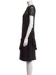 Teri Jon by Rickie Freeman Crew Neck Knee-Length Dress