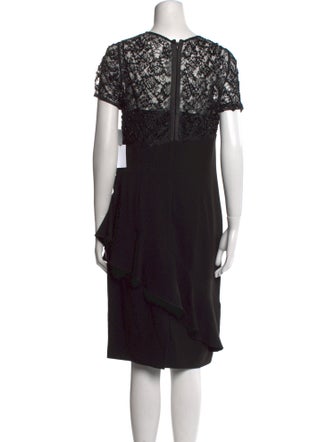 Teri Jon by Rickie Freeman Crew Neck Knee-Length Dress