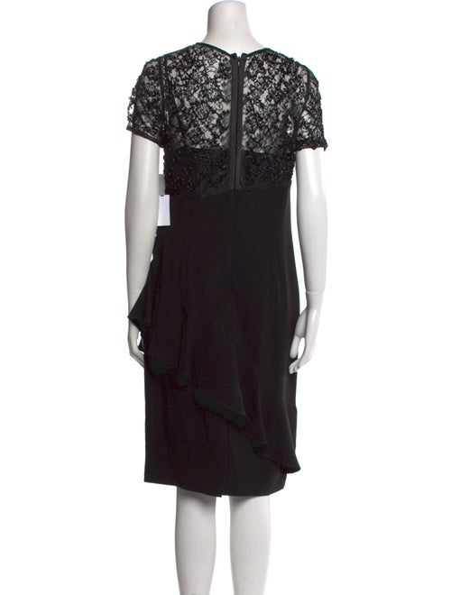 Teri Jon by Rickie Freeman Crew Neck Knee-Length Dress