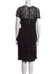 Teri Jon by Rickie Freeman Crew Neck Knee-Length Dress