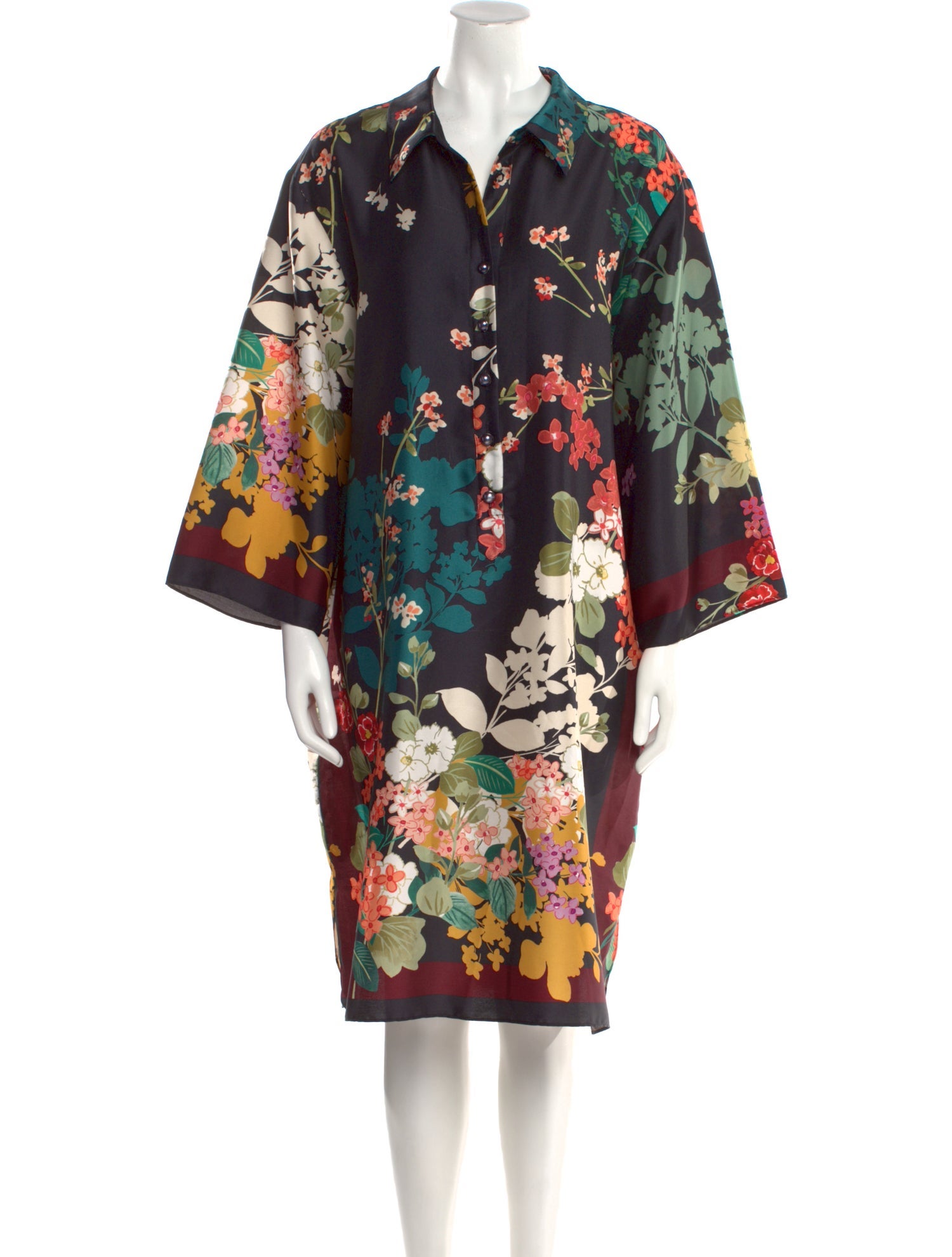 Teri Jon by Rickie Freeman Floral Print Mini Dress