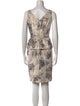 Teri Jon by Rickie Freeman Printed Knee-Length Dress